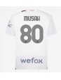 AC Milan Yunus Musah #80 Venkovní Dres 2023-24 Krátký Rukáv